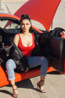 Ariana Oversized Bomber Jacket