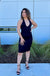 Stacked Honey Halter Dress